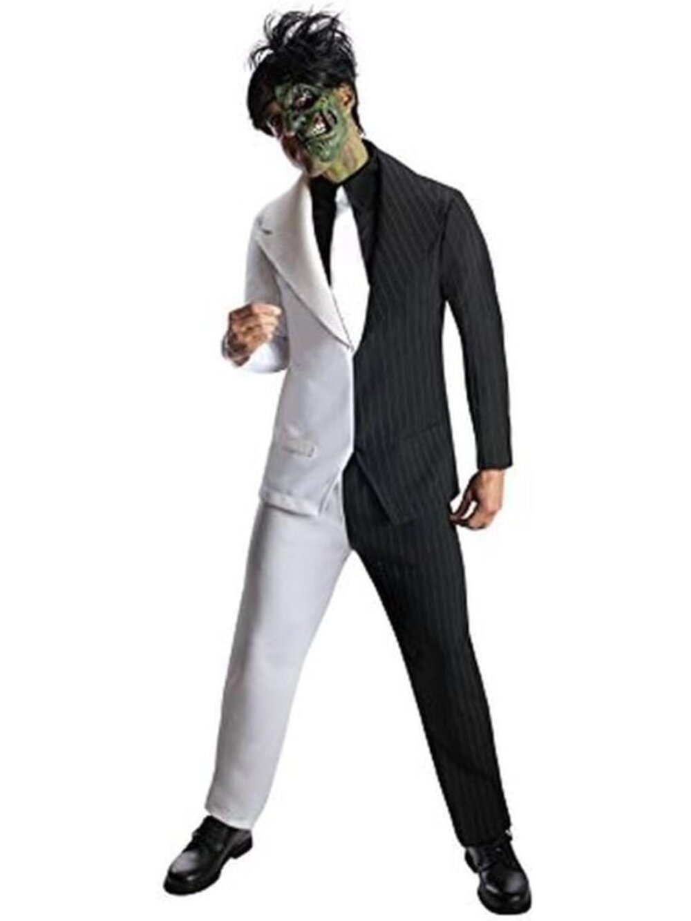 Men's DC Super Villains Adult Two-Face, Black/White, Large